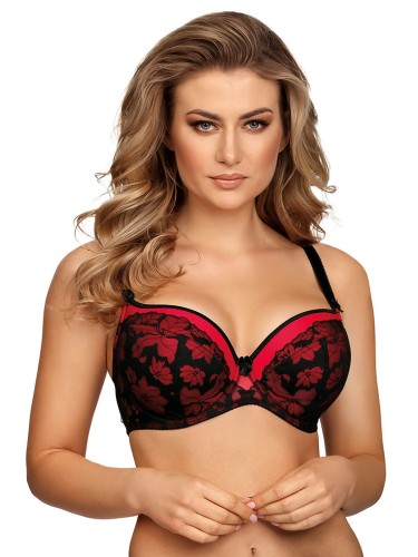 RENEE biustonosz full cup B230 czerwony 